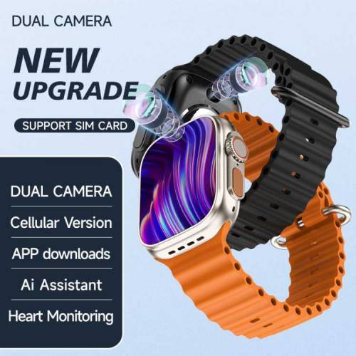 S9 ultra smart watch 1.9 Display android play store Facebook Whatsapp 