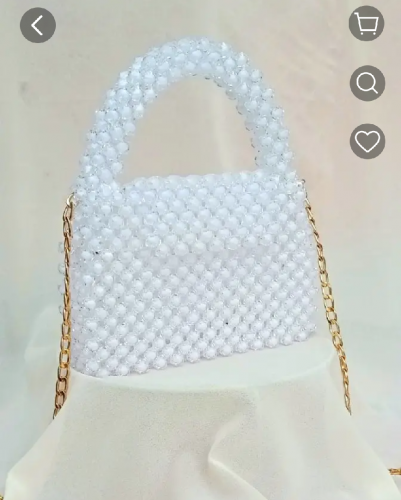 Sparkling Crystal Bead Bag - Handcrafted with Love 