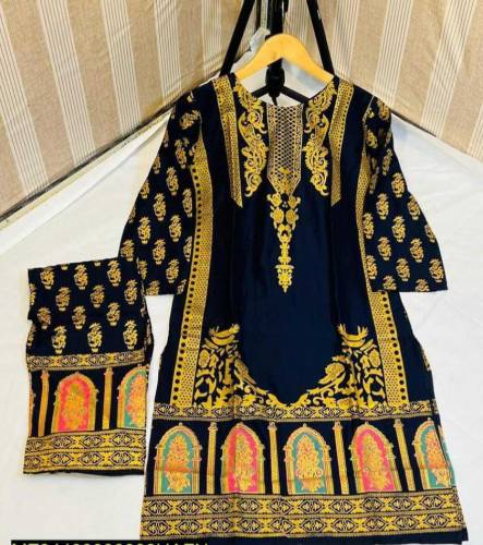 2 PCs Women's Stitched Linen Printed Suit.    BEST Quality 