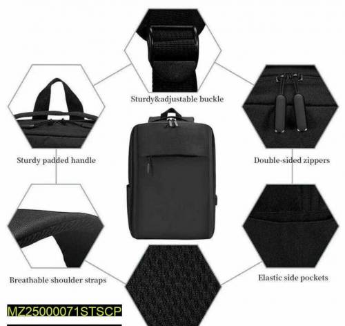 casual bagpack , black