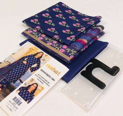 3 PC Nishat linen guaranteed fabric return acceptable free delivery