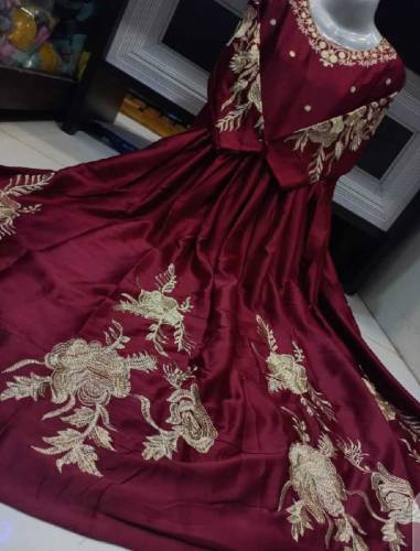 Heavy Embroidery Neck Line ,Sleeves & Bottom Maxi