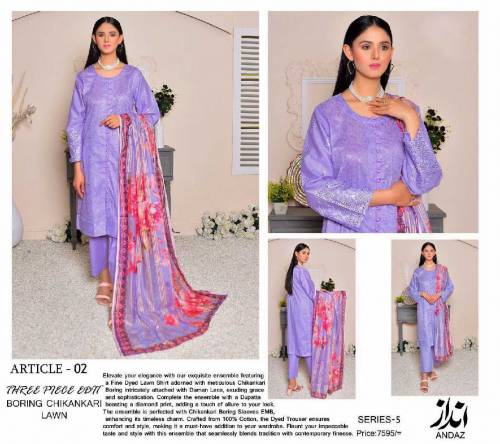 fabric lawn chickenkari work emboridred 3 piece unstitched suite