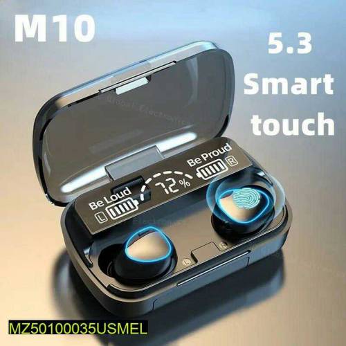 M10 digital display case Air pods black