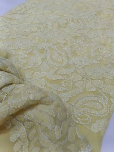 fabric chiffon 2 piece emboridred unstitched suite