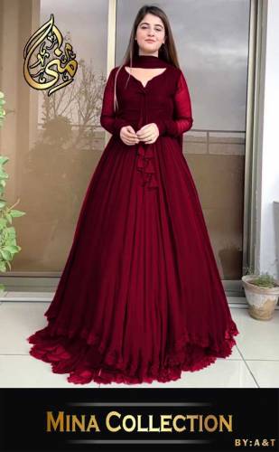 fabric chiffon 3 piece maxi