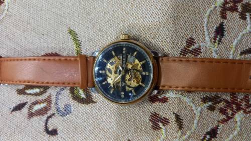 rolex golden electric hand watch ⌚ 