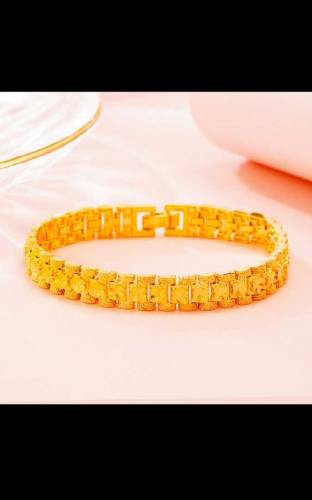 Luxury Thick Placer Gold Bracelet