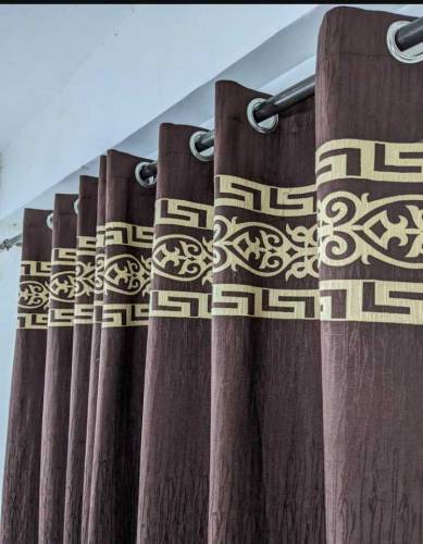 1piece jacquard self motif curtain