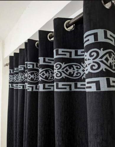 1piece jacquard self motif curtain