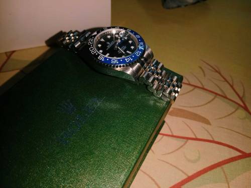 Rolex gmt master 2  2024 batman swiss factory made 18 karate