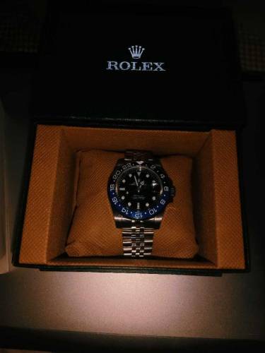 Rolex gmt master 2  2024 batman swiss factory made 18 karate