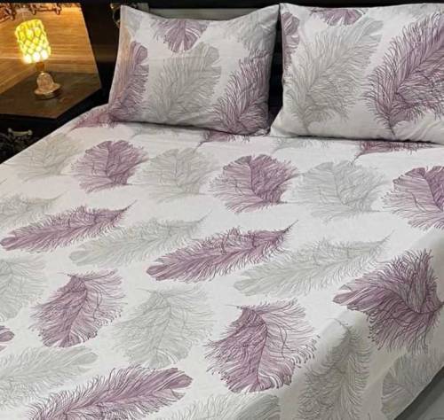 3 peices cotton bedsheets of Alkaram Khaddi Sapphire Gull Ahmed 