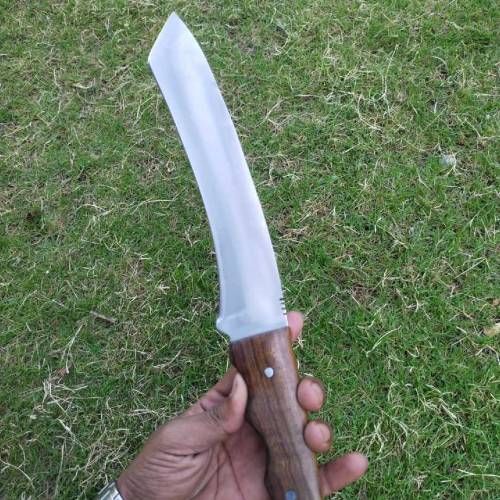 Tanto knive Steele Wood Handle.Full Tang with Leather Caver