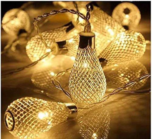 LEDs lights string metal lamp pack of 10