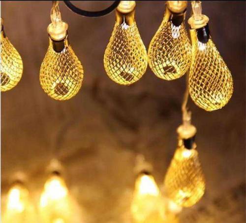 LEDs lights string metal lamp pack of 10