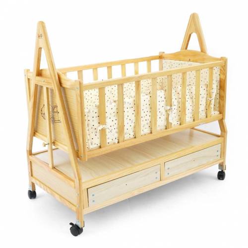 Baby Wooden Cot & Swing