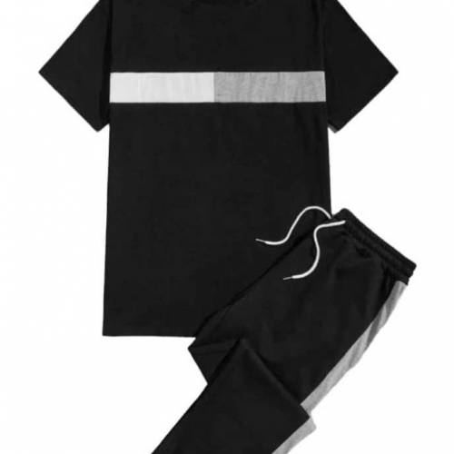 2 pcs mens stiched polyester track suit