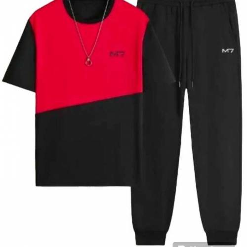 2 pcs mens stiched polyester track suit
