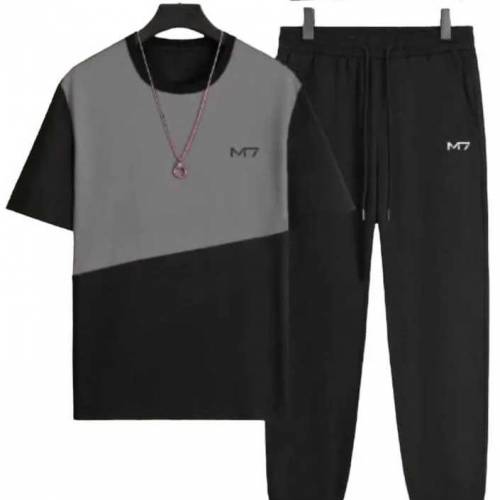 2 pcs mens stiched polyester track suit