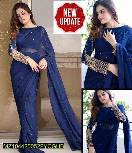 •  Fabric: Shamoz Silk•  Pattern: Zari Embroidered•  Available Sizes: 
