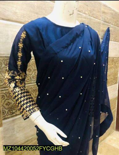 •  Fabric: Shamoz Silk•  Pattern: Zari Embroidered•  Available Sizes: 