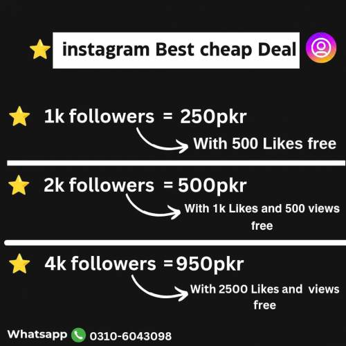 Best Instagram deal💯