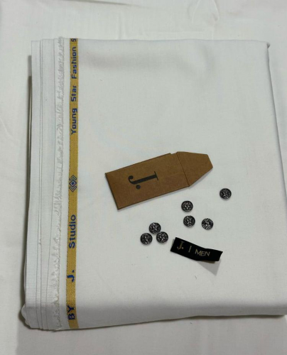Men's Unstitched Wash n Wear Plain Suit.