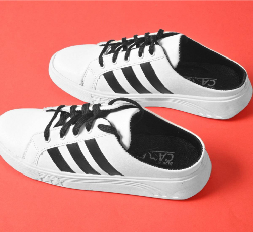 black camel low cut open back sneakers white  Free delivery 🚚