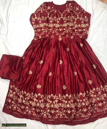 2 Pcs Women unstitched fancy suit 