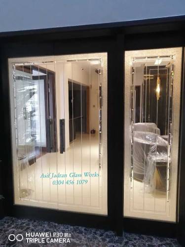 Glass Shower Cabin / Glass Partitions / Glass Design Mirror LED