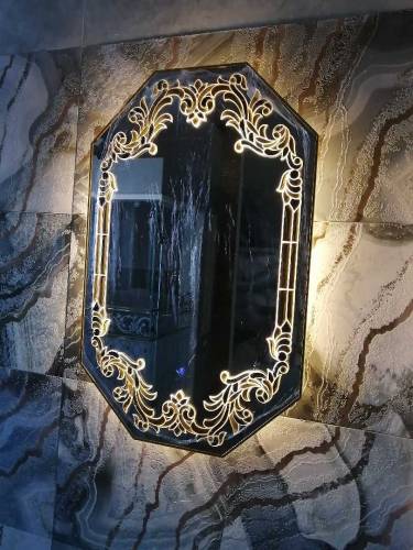 Looking Mirror LED Touch Light  / Glass Design Mirror / Glass Cabins