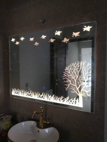 Looking Mirror LED Touch Light  / Glass Design Mirror / Glass Cabins