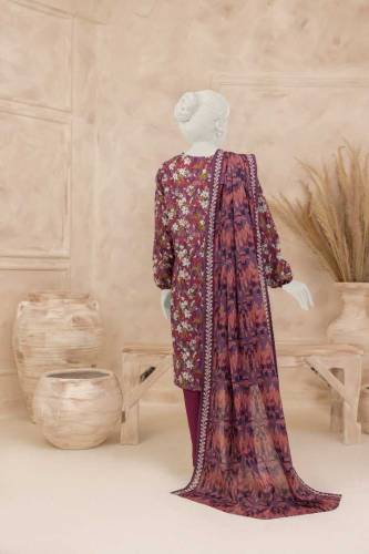 3 3 Piece Printed Lawn by Narkin's 
