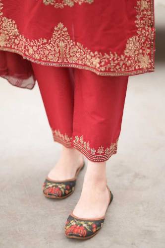 Three piece complete stitched dress