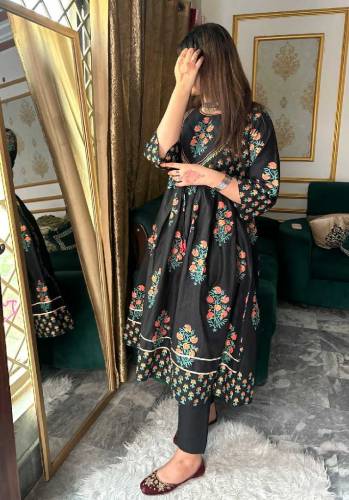 SUMMER COLLECTION*3D COTTON LAWN Fency Maxi 2Pc*
