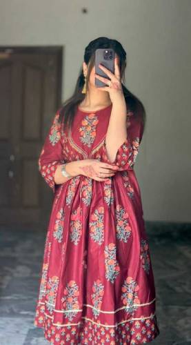 SUMMER COLLECTION*3D COTTON LAWN Fency Maxi 2Pc*