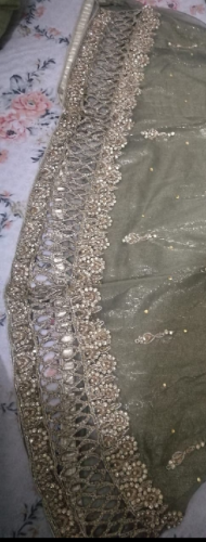 olive green wear beautiful dress (Kaam wala)