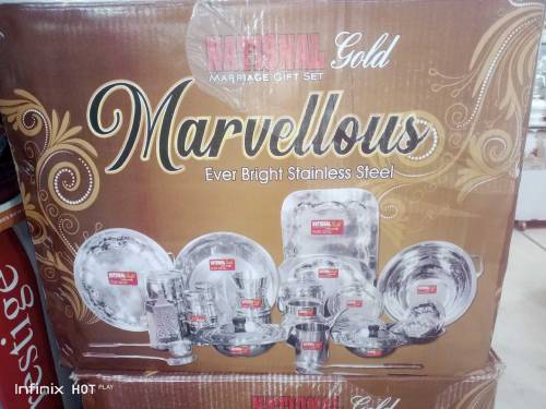 Stanles steel dinner set 80 pice popular choice for their durability 