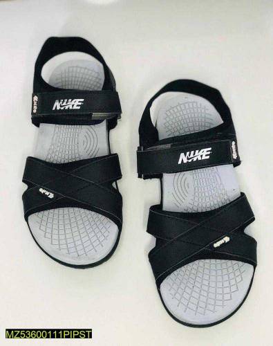 Men's Elastic Fibre Casual Sandals, Black.