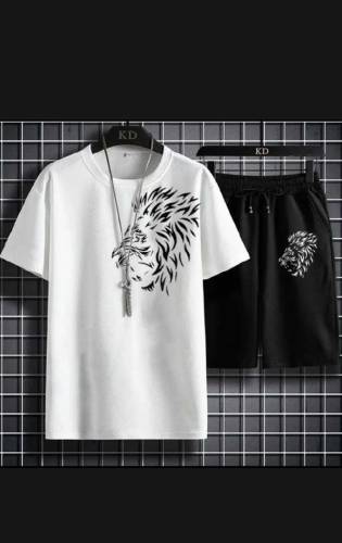 Tiger printed cutton half sleeve O neck short & Tshirt for men and boy