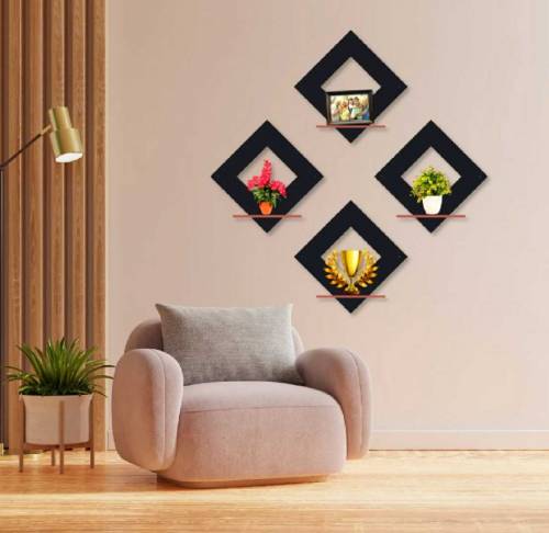 Modern Hexa wall hanging shelf Pack of 3
