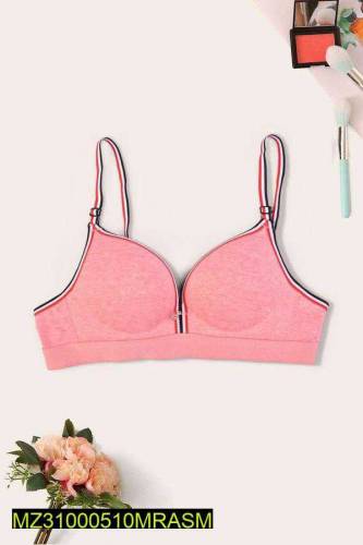cotton plain push up bra