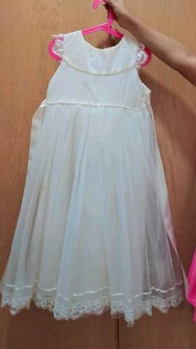 white net beautiful long frock