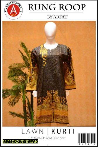 1 PSC women unstitched Lawn printed shit