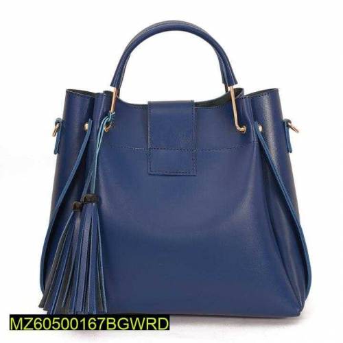 Woman's Leather Plain Shoulder Bag