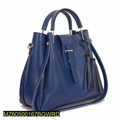 Woman's Leather Plain Shoulder Bag