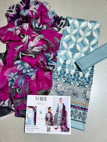 *Alhamdulillah* Summer Collection 2024*NUREH*(Premium Airjet Lawn)Lawn