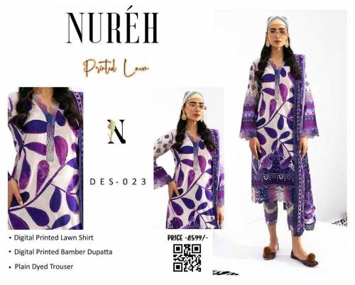 *Alhamdulillah* Summer Collection 2024*NUREH*(Premium Airjet Lawn)Lawn