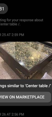 Beautiful 36' by 36' Center Table 